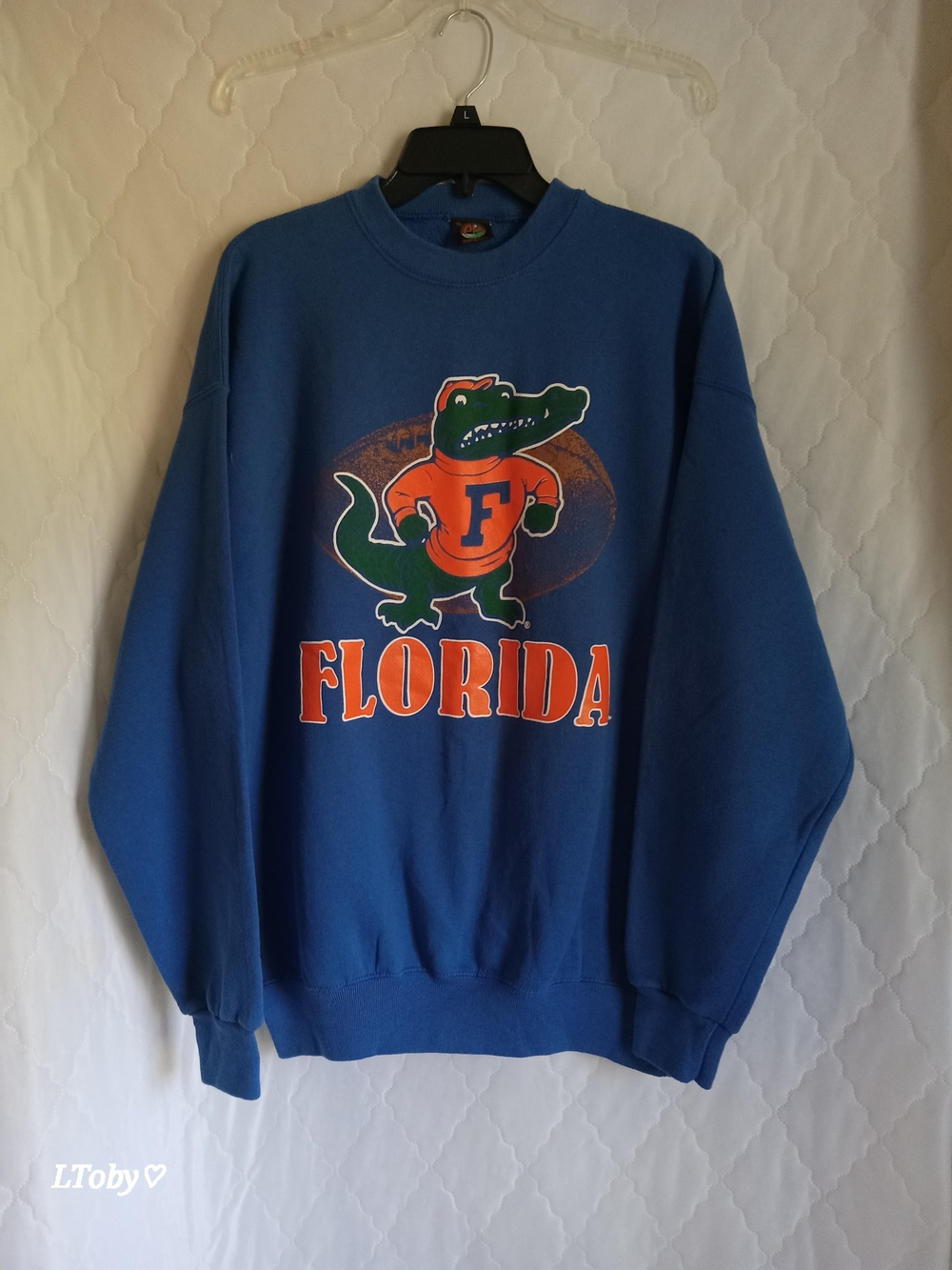 Florida Gators Blue Graphic Crewneck Sweatshirt